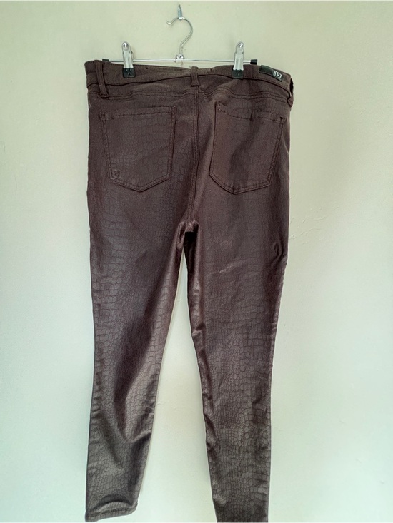 Kut from the Kloth Pants - Kut from the Kloth Brown Croc-Embossed Skinny Pants